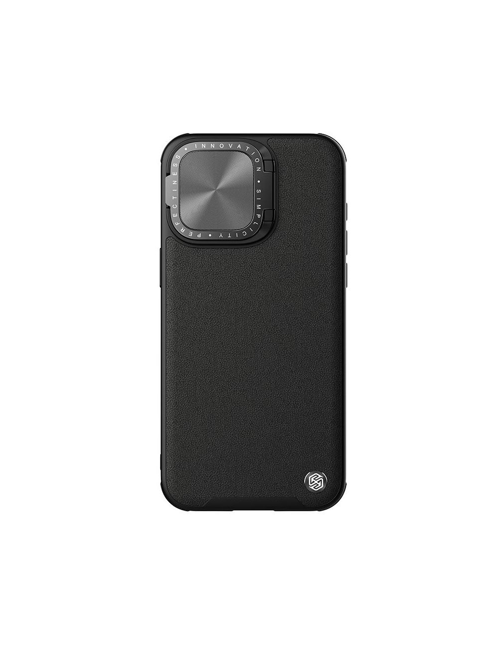 Nillkin Camshield Prop Leather Magnetic Iphone 15 Pro , BLACK / CZARNY