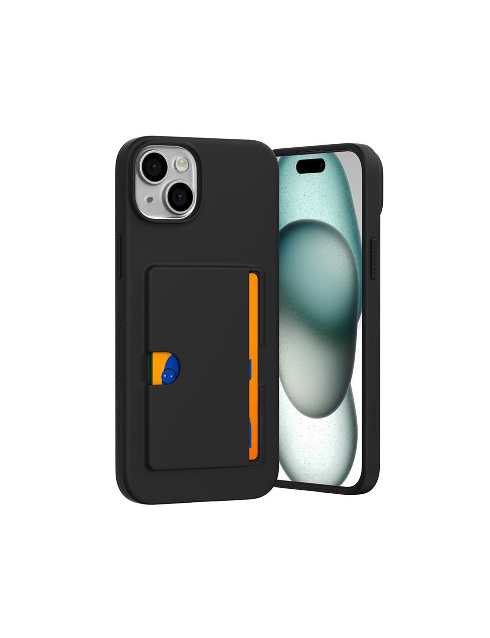 Mercury Rail 2 Card Case Iphone 15 Plus BLACK / CZARNY