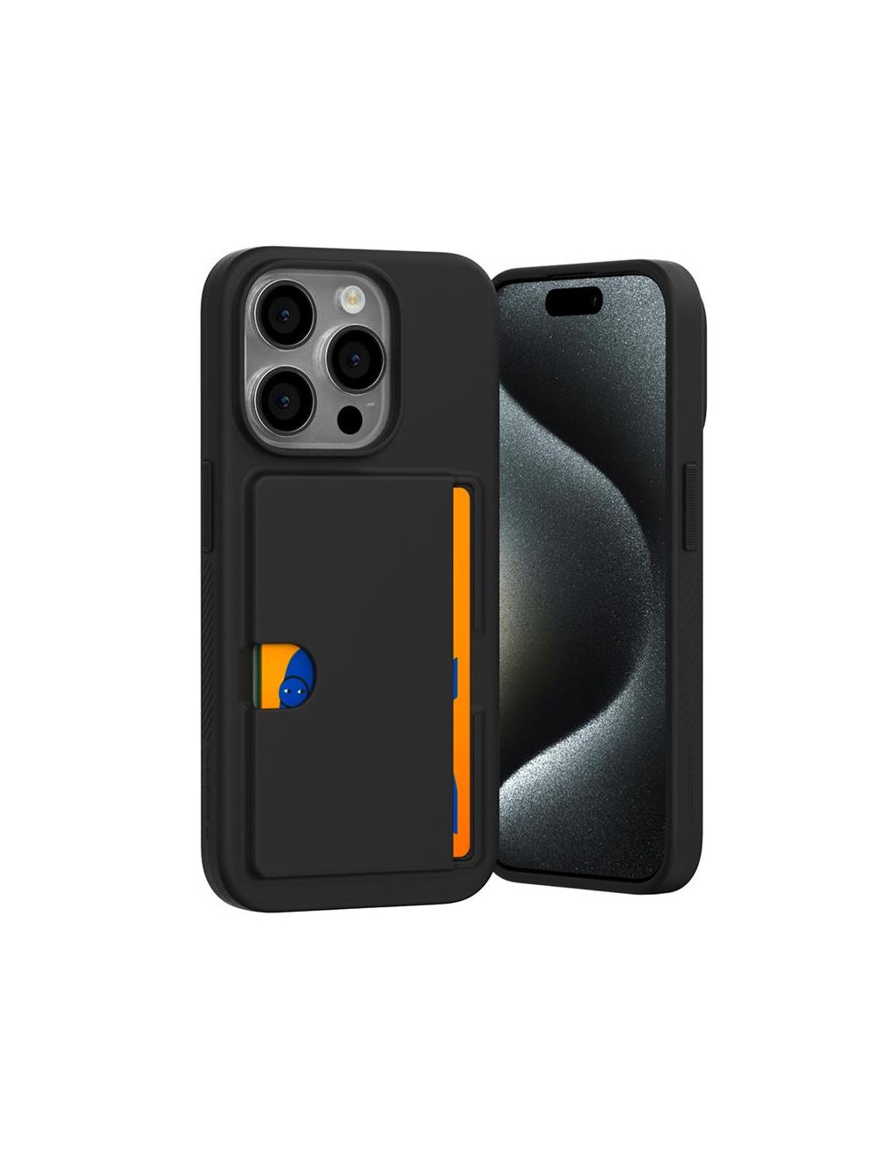 Mercury Rail 2 Card Case Iphone 15 Pro BLACK / CZARNY