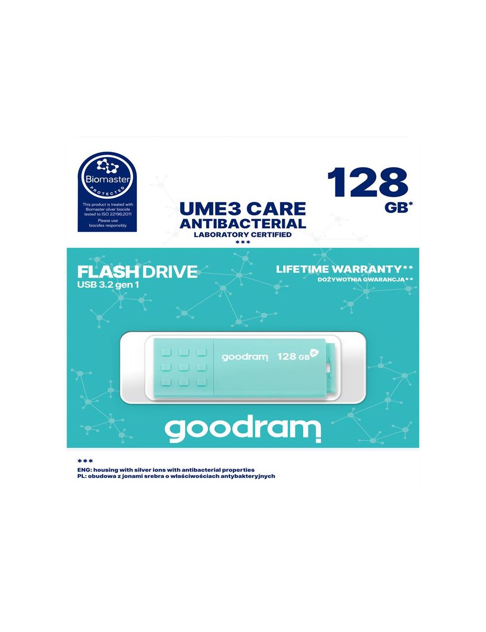 PenDrive 3.0 GOODRAM ANTIBACTERIAL 128GB