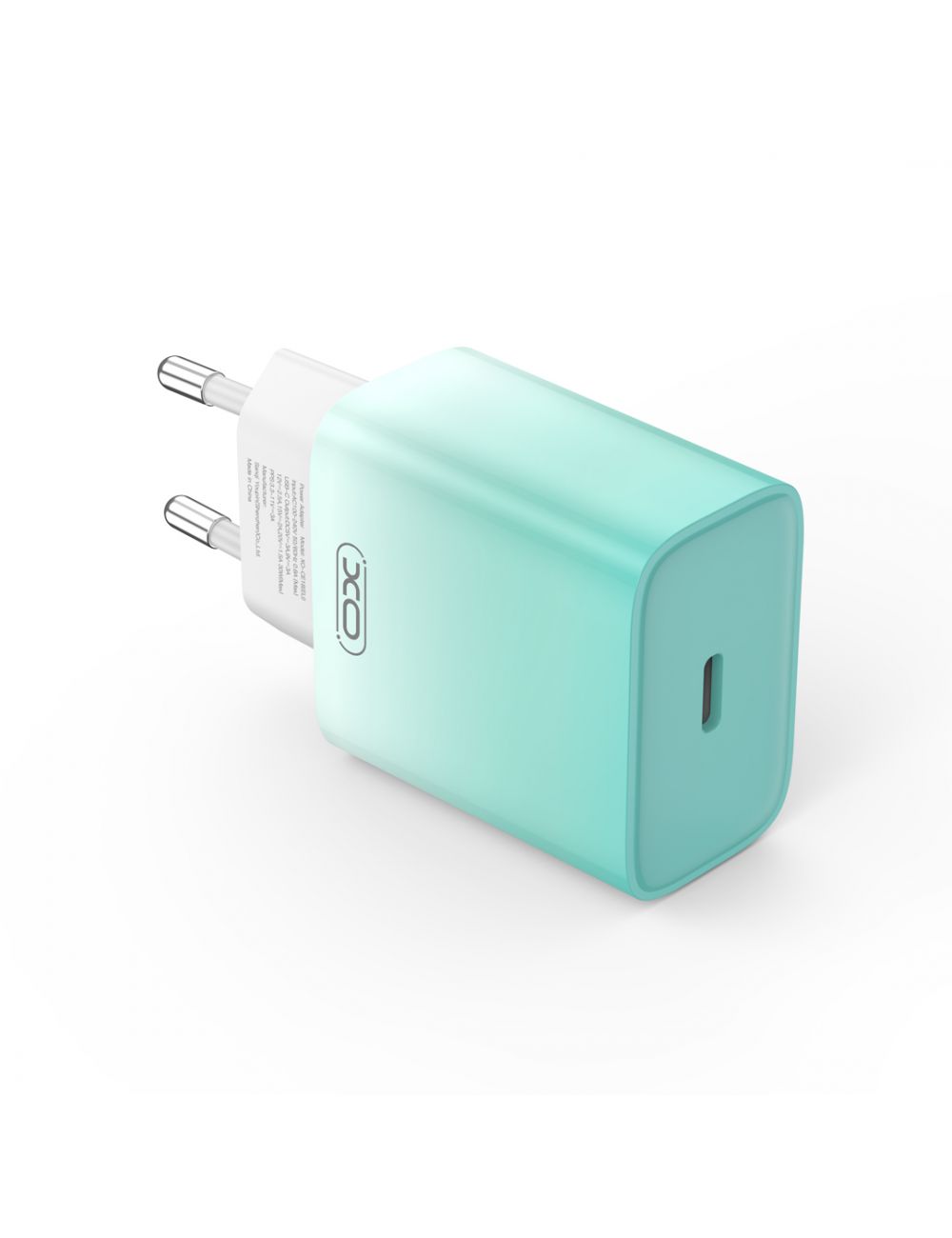 XO ładowarka sieciowa CE18 PD 30W USB-C NIEBIESKO-BIAŁA