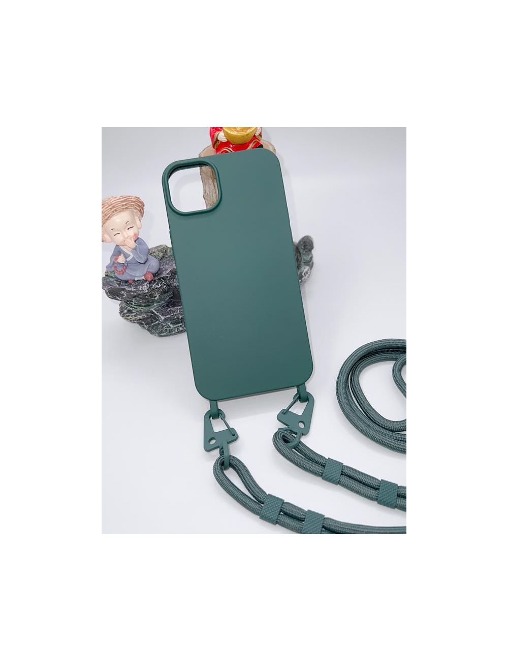 Uniwersalna smycz do telefonu / na ramię Hook-07, GREEN / ZIELONY