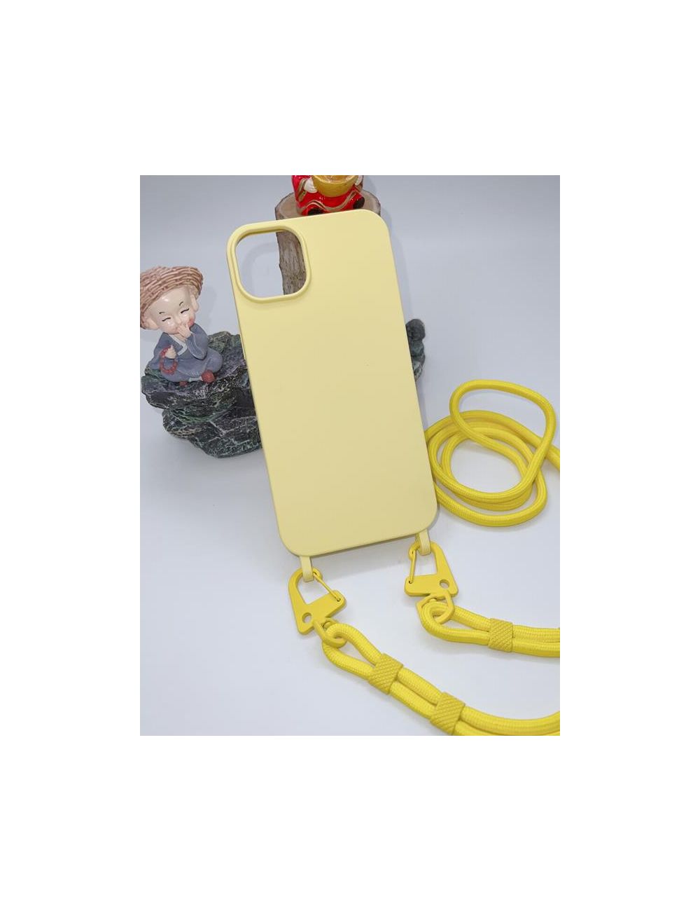 Uniwersalna smycz do telefonu / na ramię Hook-07, YELLOW / ŻÓŁTY