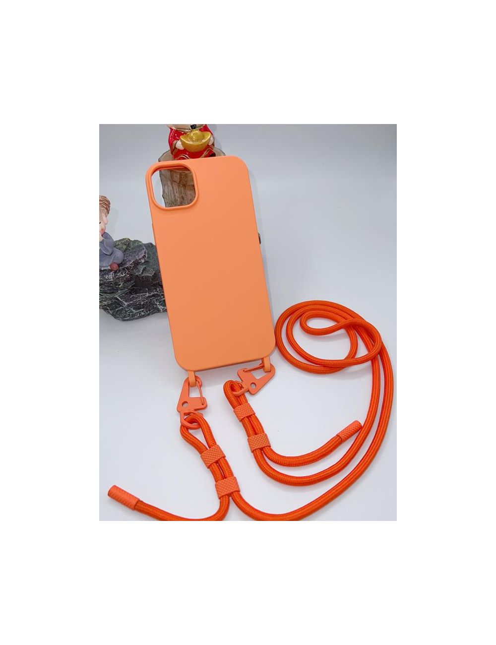 Uniwersalna smycz do telefonu / na ramię Hook-07, ORANGE / POMARAŃCZOWY