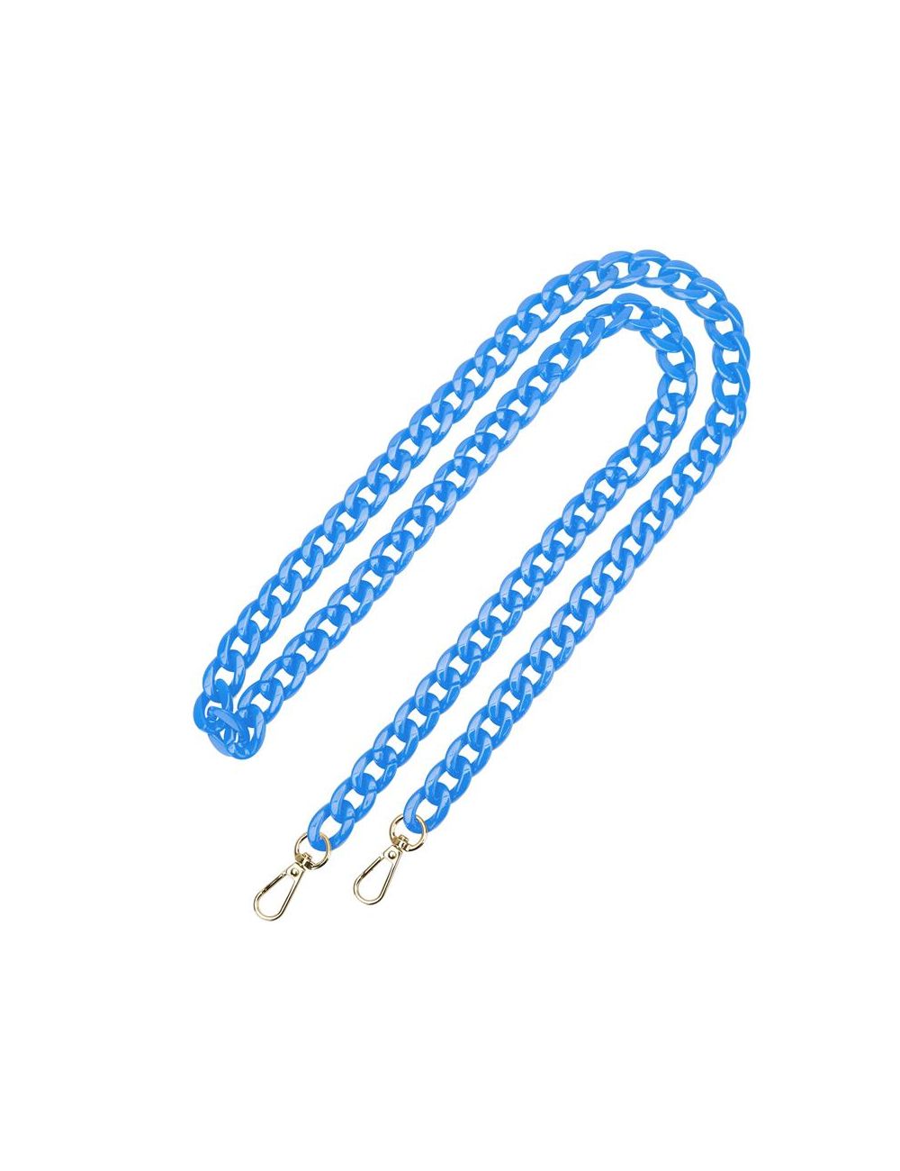 Uniwersalna smycz do telefonu / na ramię Chain-09, BLUE / NIEBIESKI