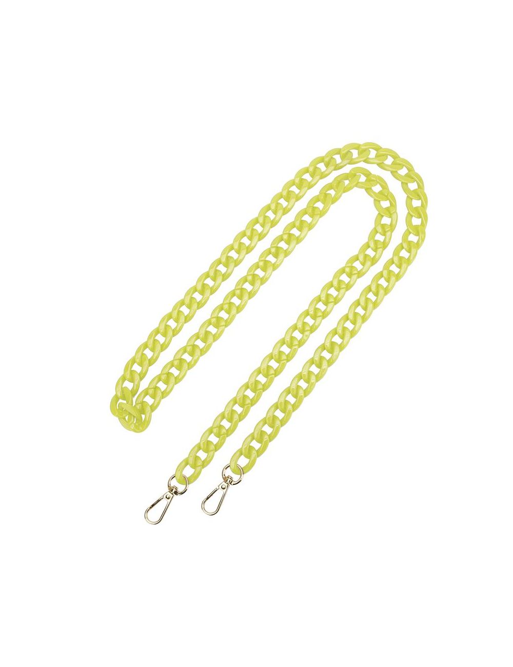 Uniwersalna smycz do telefonu / na ramię Chain-09, YELLOW / ŻÓŁTY