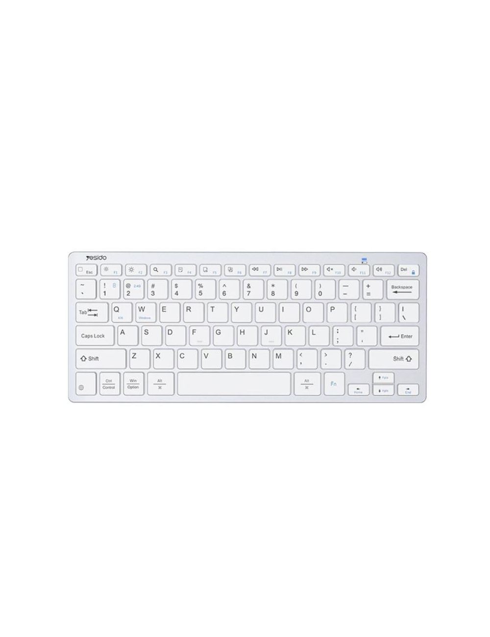 Yesido Klawiatura Bezprzewodowa KB11 2.4GHz, WHITE / BIAŁY