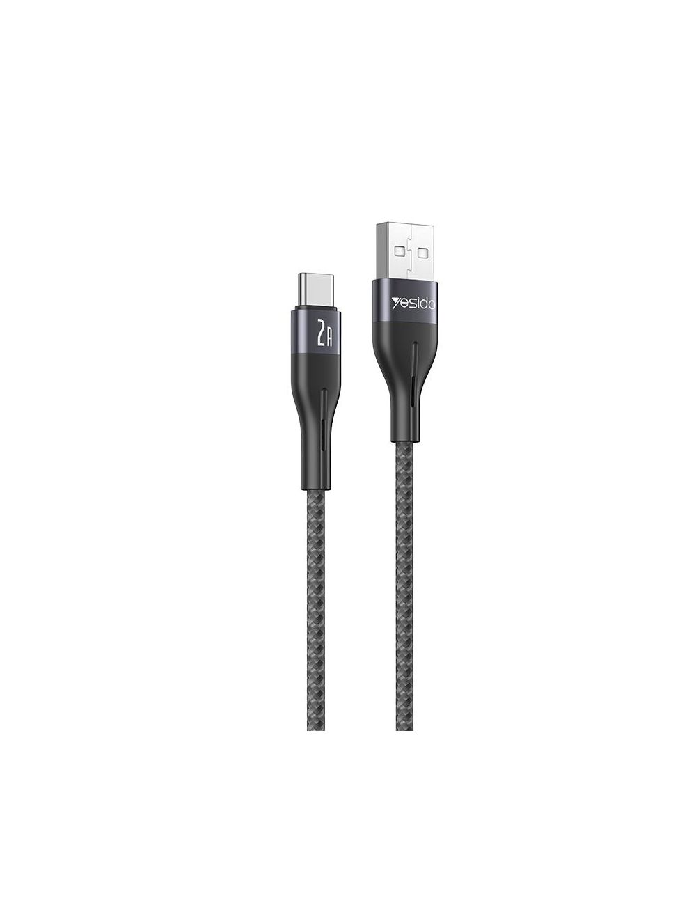 Yesido Kabel CA121 18W USB-Type-C 1m 2A, BLACK / CZARNY