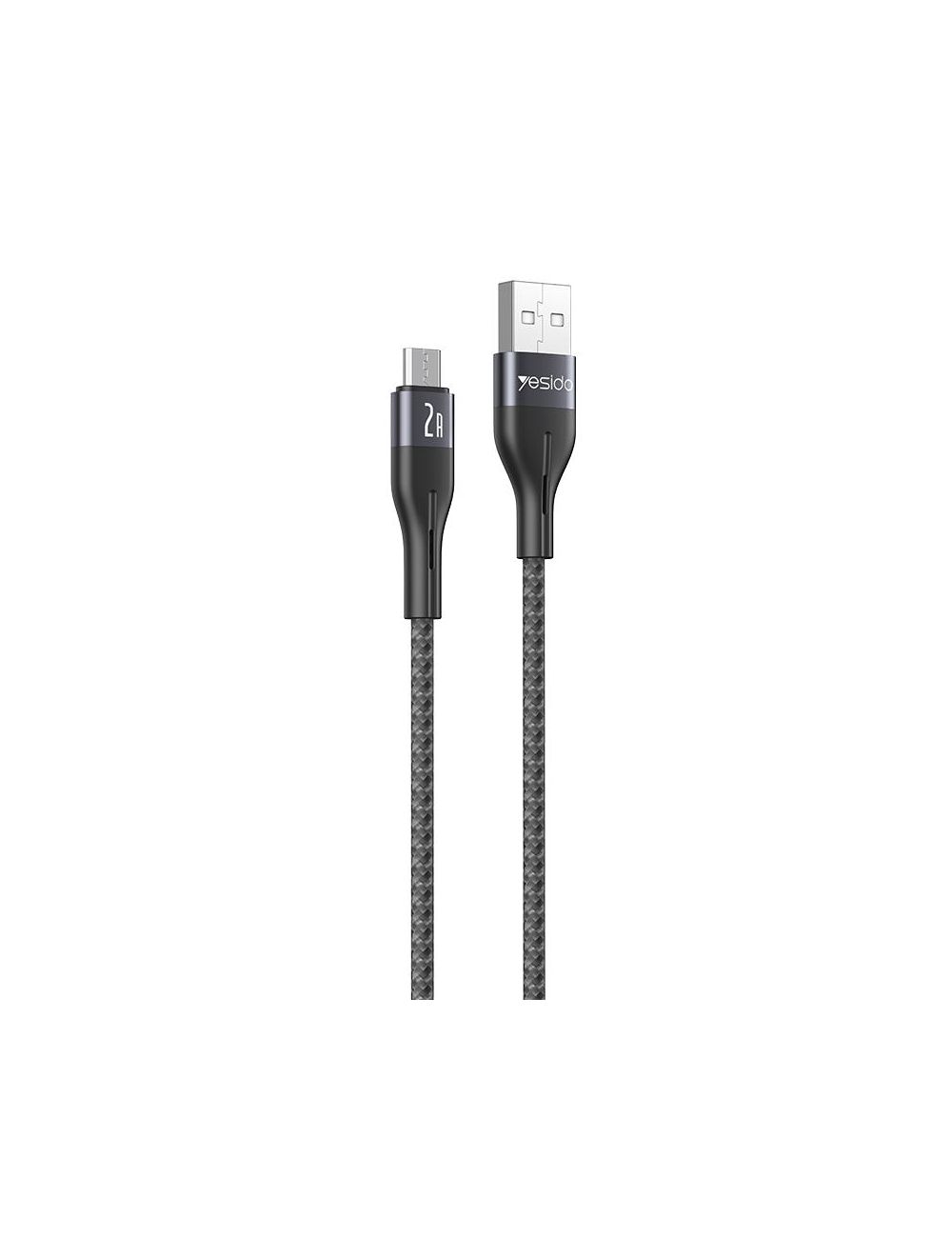 Yesido Kabel CA121 18W USB-Micro 1m 2A, BLACK / CZARNY