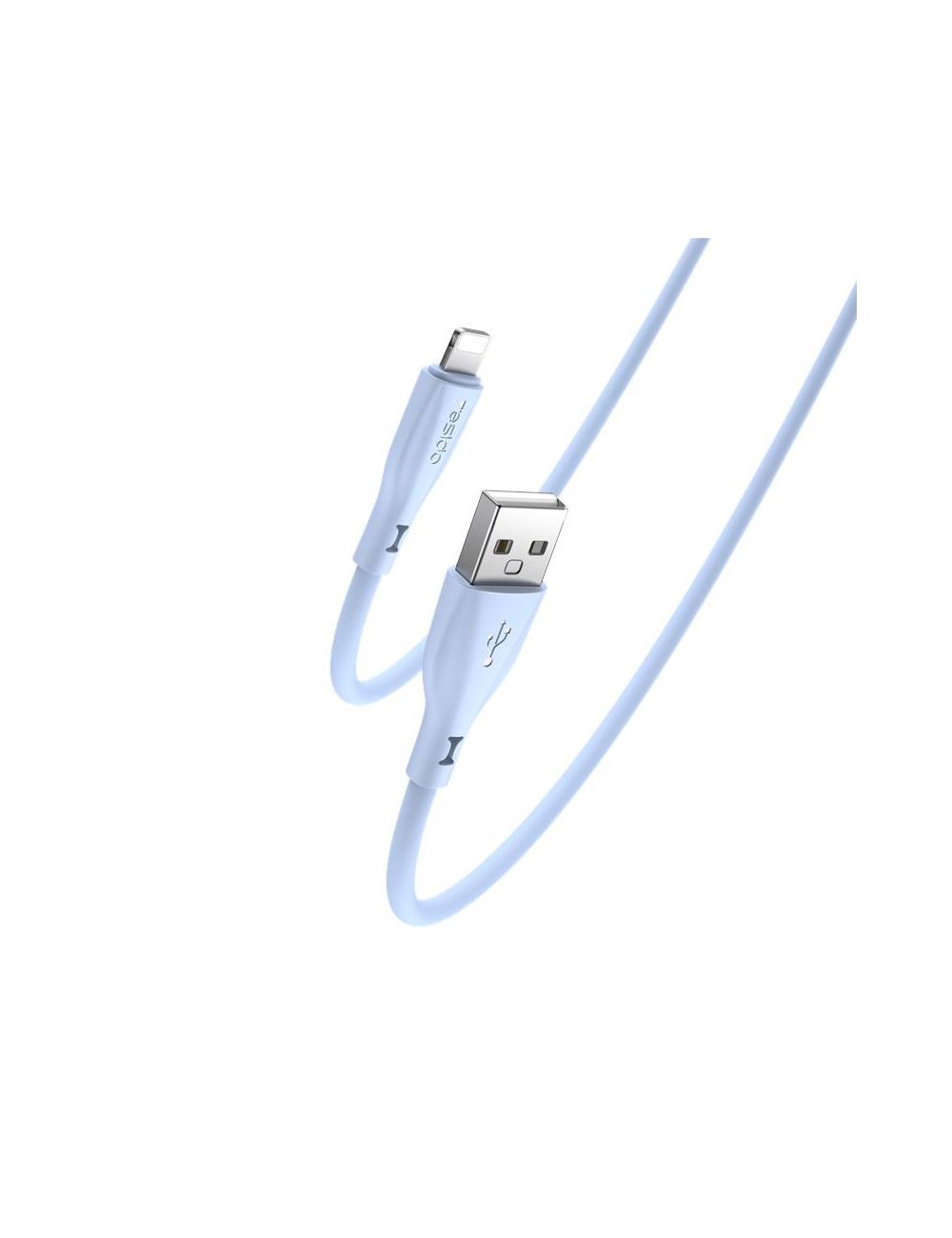 Yesido Silikonowy Kabel CA119 12W USB-Lightning 1m 2.4A, BLUE / NIEBIESKI