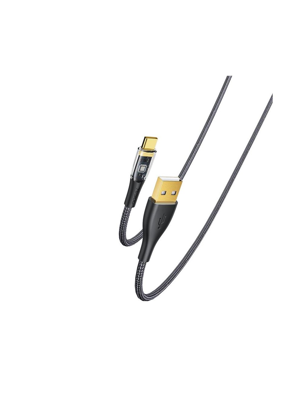 Yesido Kabel CA104 18W USB-Type-C 1.2m PVC 2A, BLACK / CZARNY