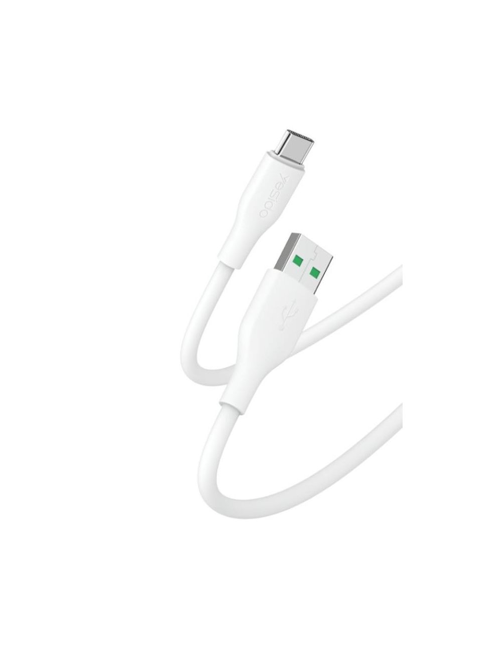 Yesido Kabel CA72 20W USB-Type-C QC 3.0 1.2m PVC 5A, WHITE / BIAŁY