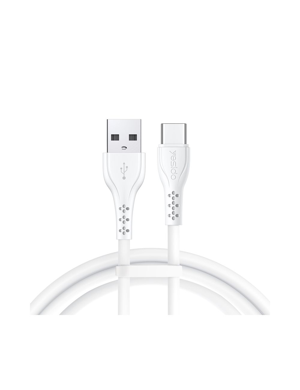 Yesido Kabel CA71 USB-Type-C 3A (20szt.) 18W 1m, WHITE / BIAŁY