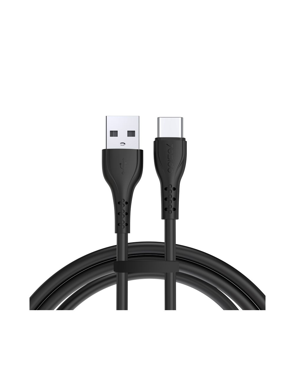 Yesido Kabel CA71 USB-Type-C 3A (20szt.) 18W 1m, BLACK / CZARNY