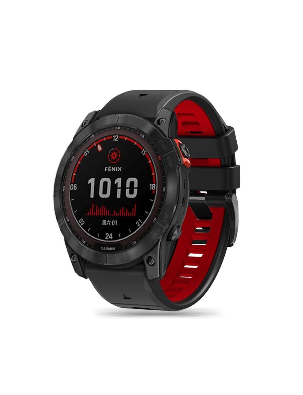 TECH-PROTECT OPASKA ICONBAND PRO GARMIN FENIX 5/6/6PRO/7 BLACK/RED