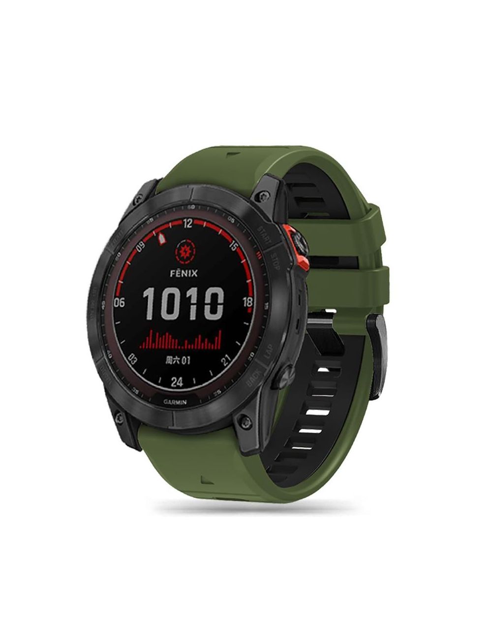 TECH-PROTECT OPASKA ICONBAND PRO GARMIN FENIX 5/6/6PRO/7 GREEN/BLACK