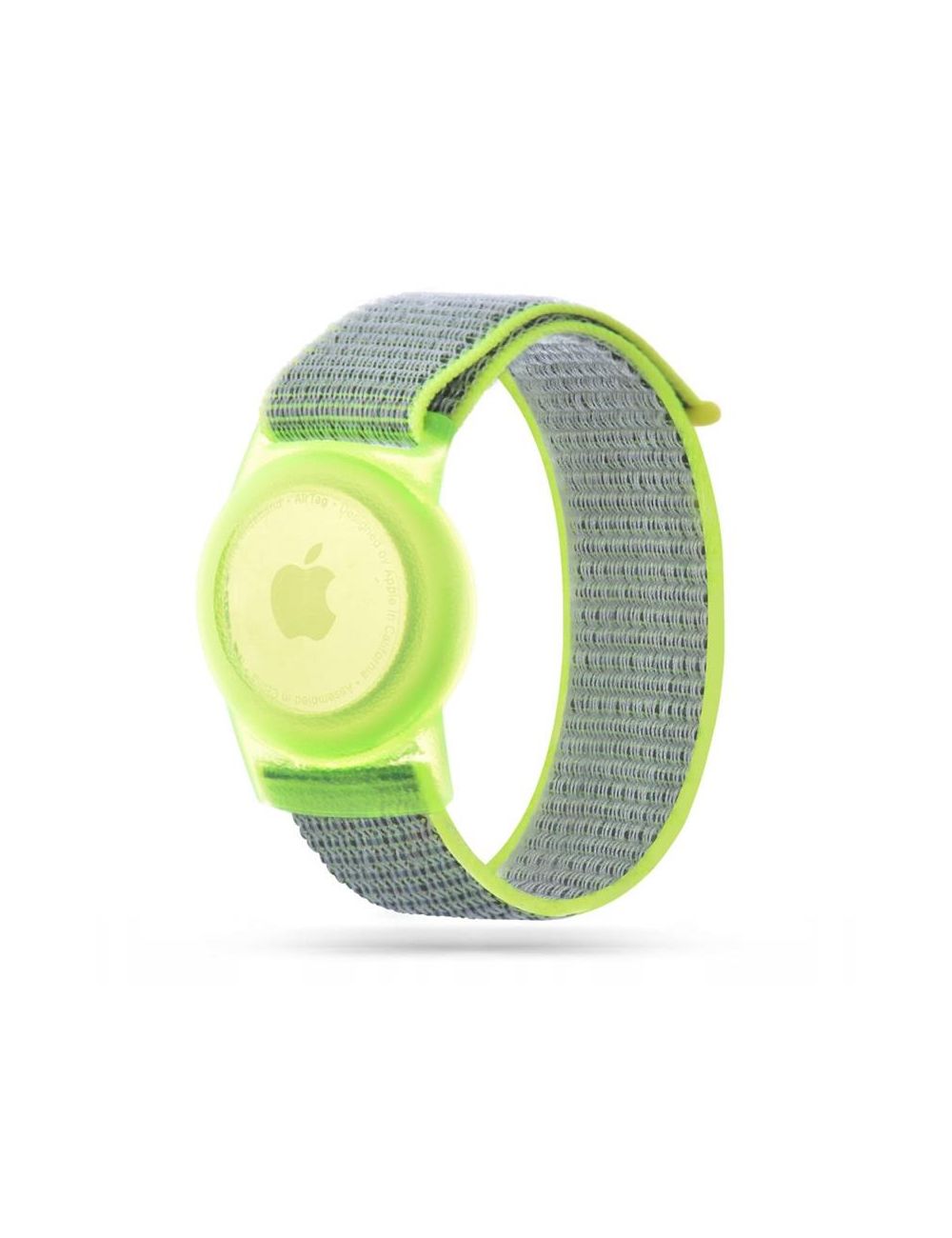 TECH-PROTECT OPASKA NYLON DLA DZIECI DO AIRTAG LIME/LIMONKA