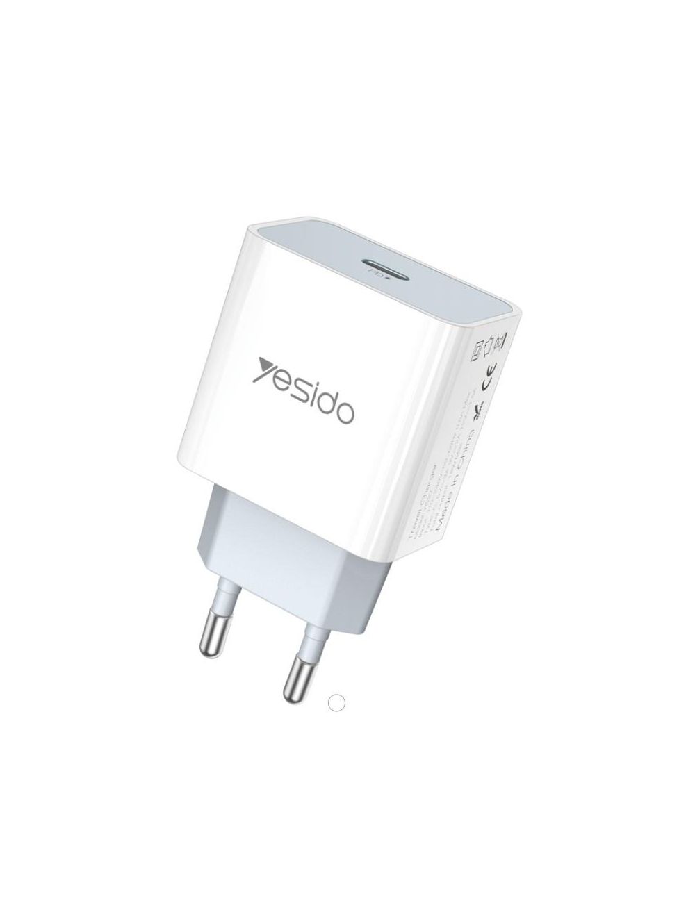 Yesido ładowarka sieciowa YC27 PD 18W QC USB-C WHITE / BIAŁY