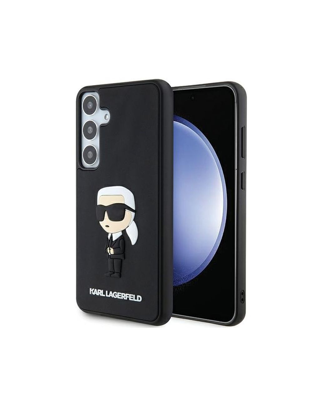 KARL LAGERFELD Samsung S24 RUBBER IKONIK KLHCS24S3DRKINK BLACK