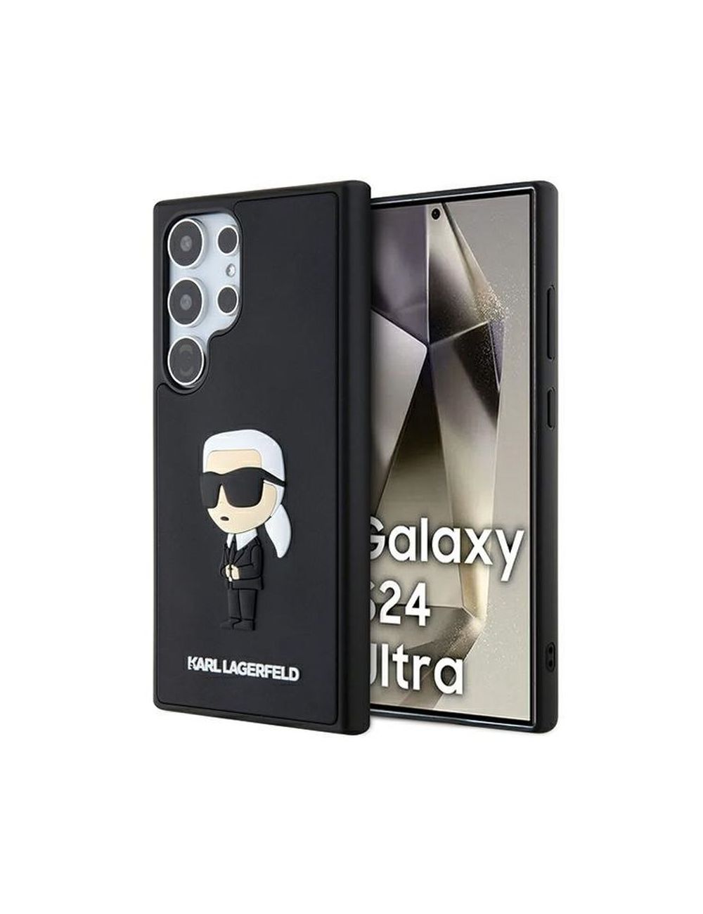 KARL LAGERFELD Samsung S24 ULTRA RUBBER IKONIK KLHCS24L3DRKINK BLACK