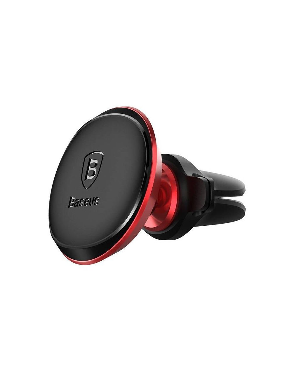 UCHWYT BASEUS SMALL EARS MAGNETYCZNY KRATKA, Z KLIPSEM NA KABEL, RED