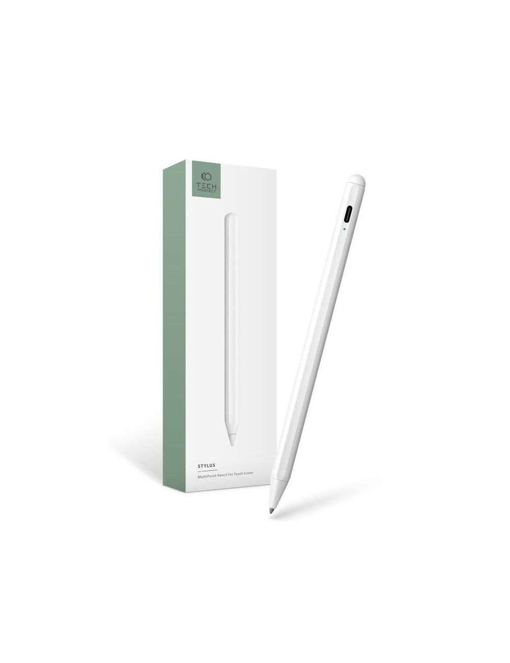 TECH-PROTECT RYSIK DIGITAL MAGNETIC STYLUS PEN IPAD WHITE