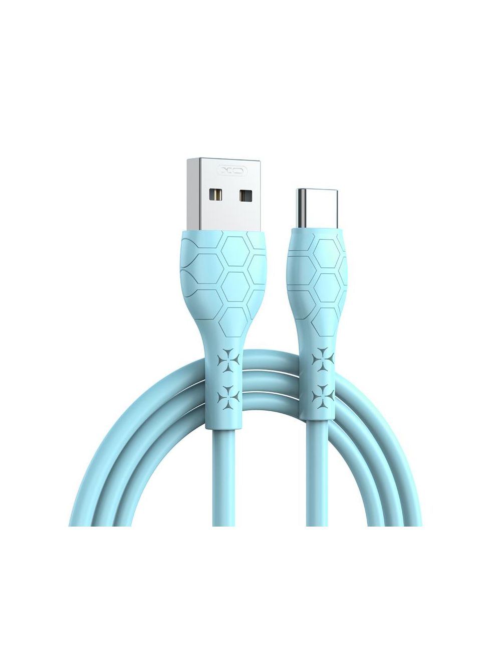 XO KABEL NB240 USB/USB-C 1m 2,4A niebieski