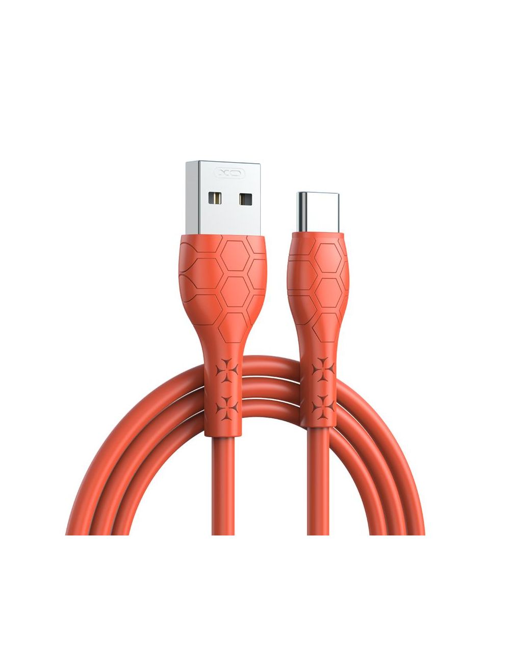 XO KABEL NB240 USB/USB-C 1m 2,4A pomarańczowy