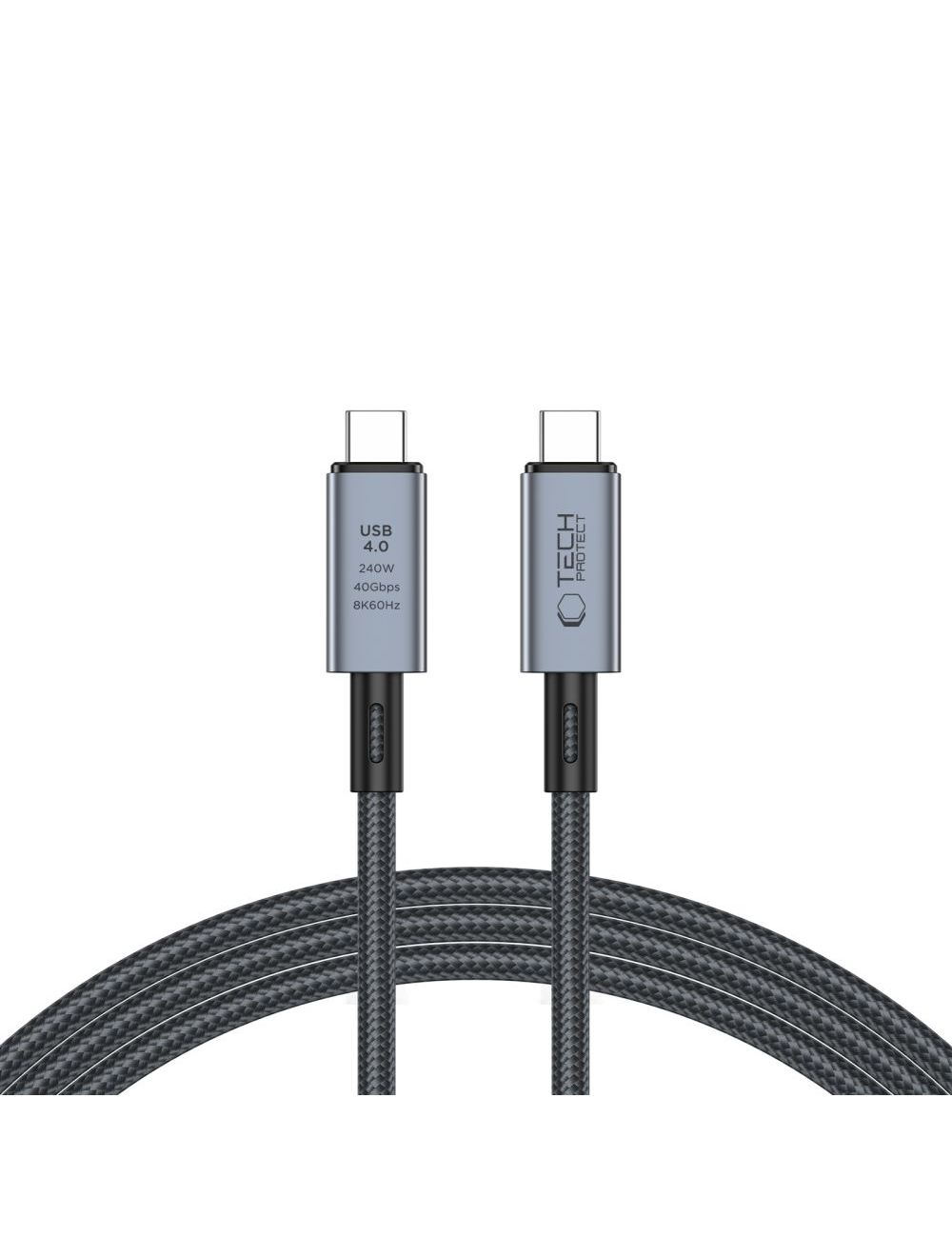 TECH-PROTECT KABEL ULTRABOOST MAX  USB 4.0 8K 40GBPS UBS 240W 2M GREY