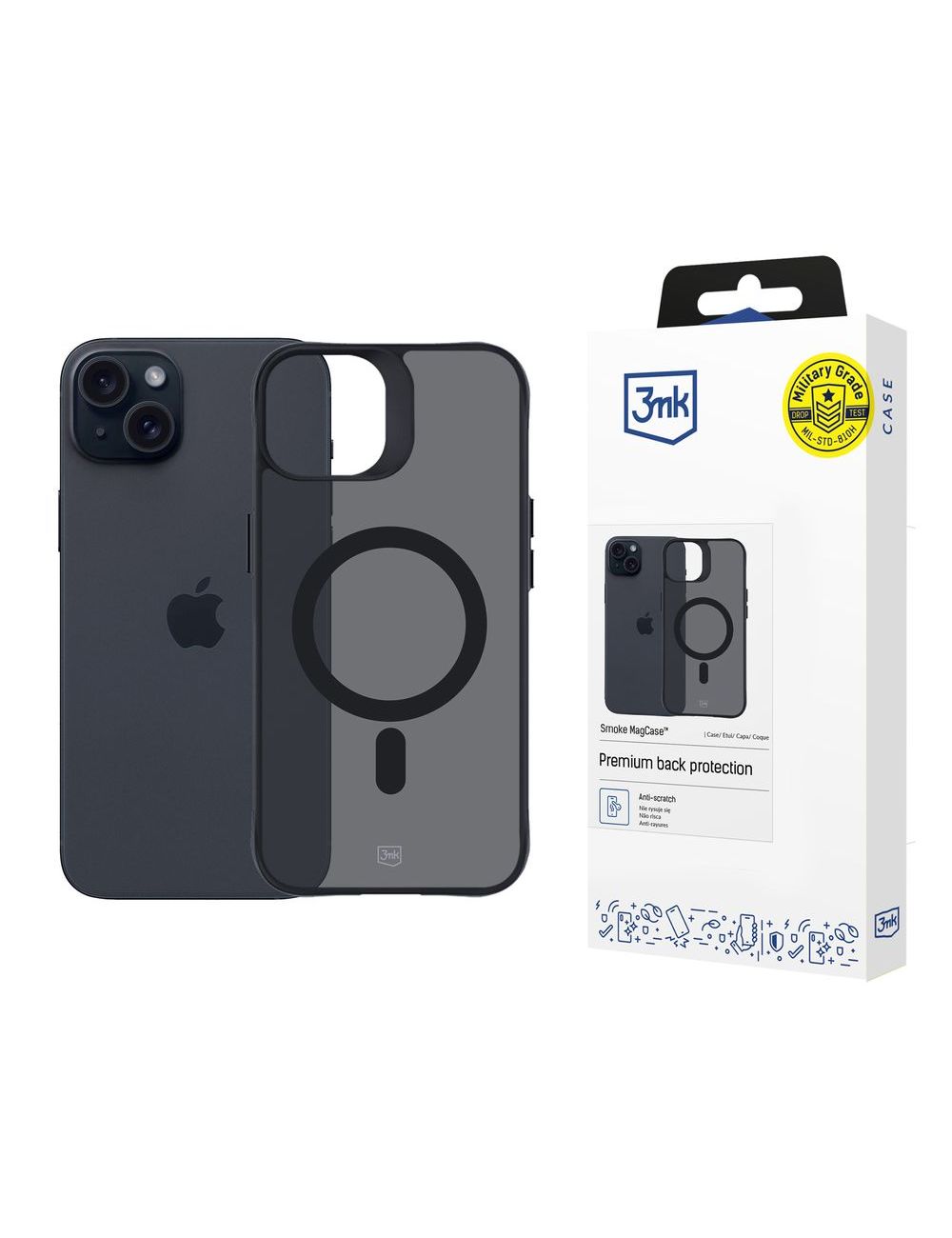 3MK Smoke MagCase Iphone 15 