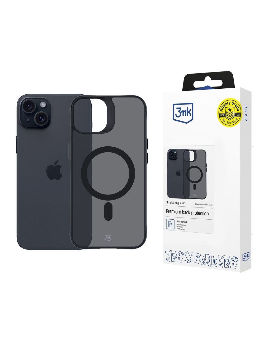 3MK Smoke MagCase Iphone 15 Plus 