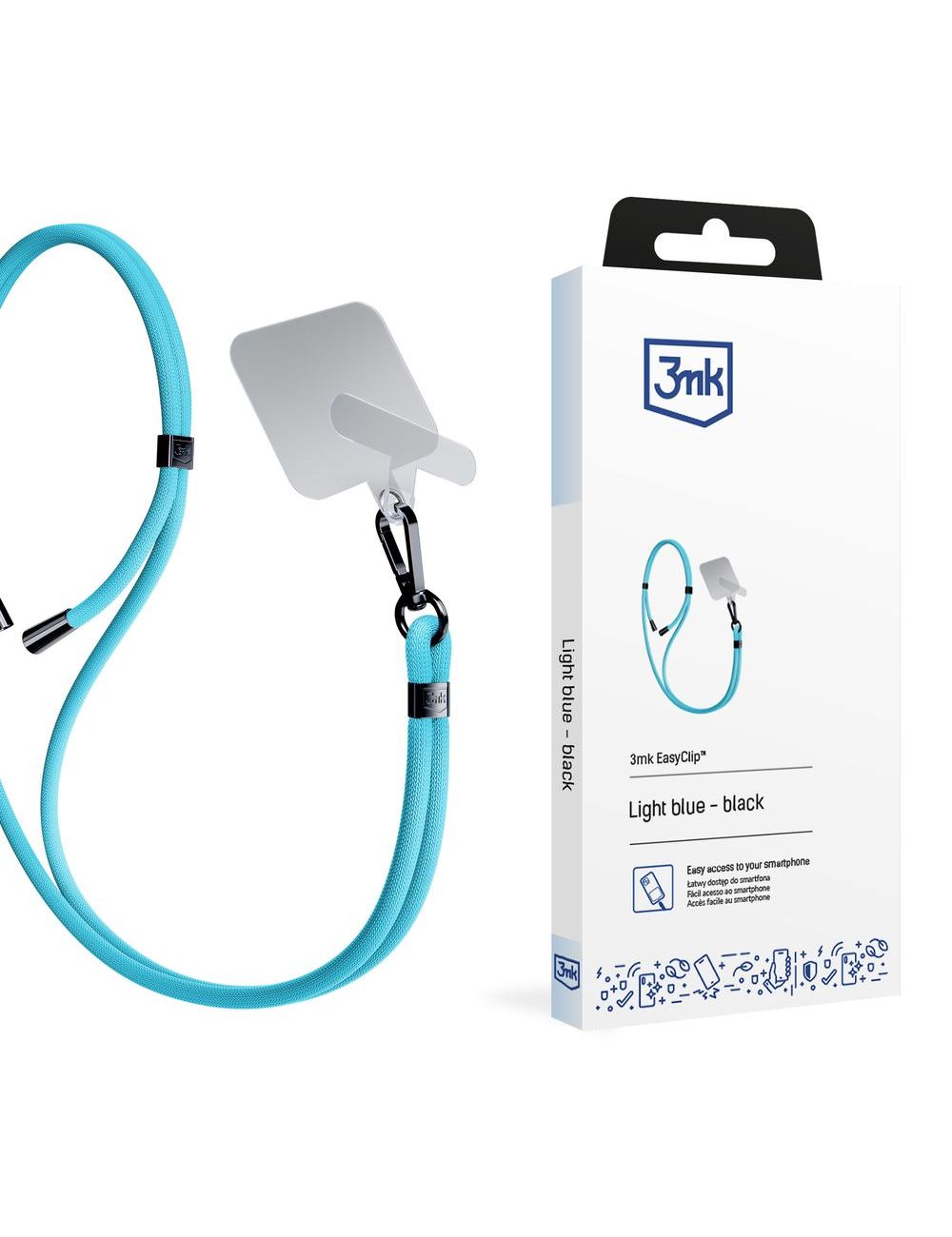 3MK SMYCZ EASYCLIP LIGHT BLUE(BLACK) 