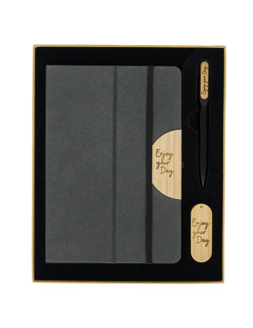 Zestaw upominkowy z pamięcią USB 64GB Denver, czarny