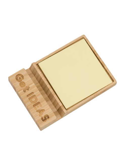 Bambusowy stojak na telefon Edgar, beżowy 