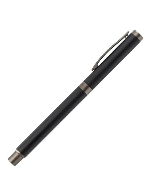 Aluminiowy długopis z żelowym wkładem Lille, czarny