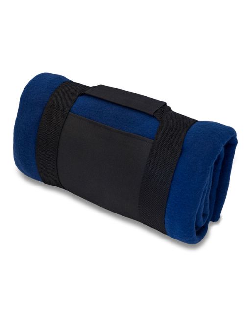 Koc polarowy Git, granatowy 