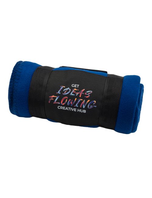 Koc polarowy Git, granatowy 