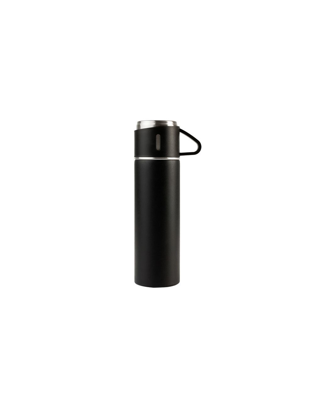 Termos z kubkami Attu 500 ml, czarny - druga...