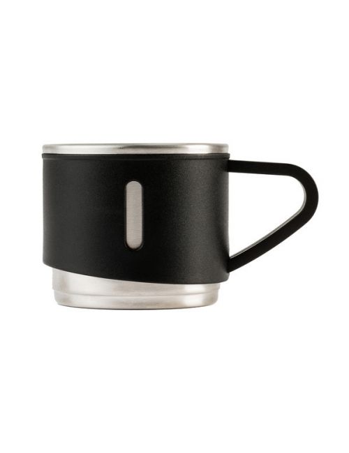 Termos z kubkami Attu 500 ml, czarny - druga jakość