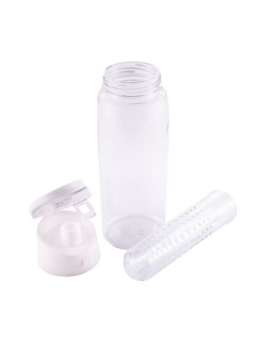 Bidon Frutello 700 ml, biały/transparentny