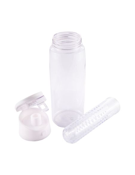 Bidon Frutello 700 ml, biały/transparentny
