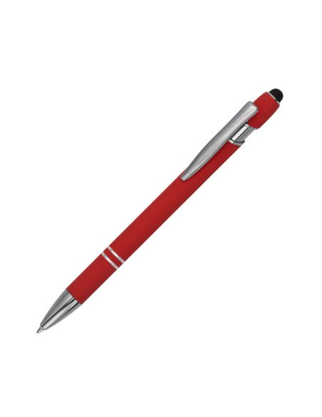 Długopis aluminiowy Softano, czerwony 