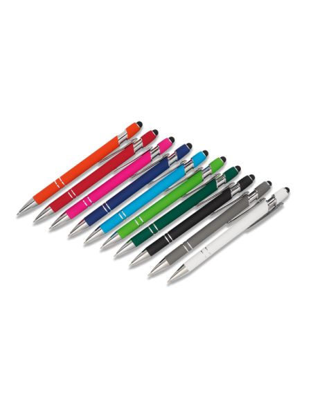 Długopis aluminiowy Softano, biały 