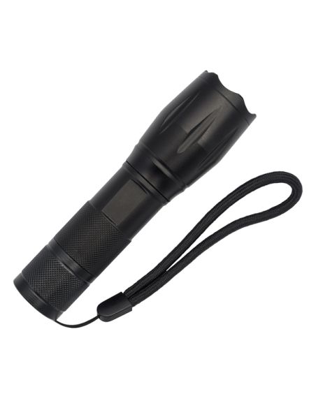 Zestaw nóż z latarką Mezus, czarny 