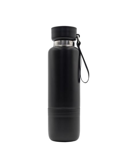 Wielofunkcyjna butelka próżniowa Multina 500ml, czarny