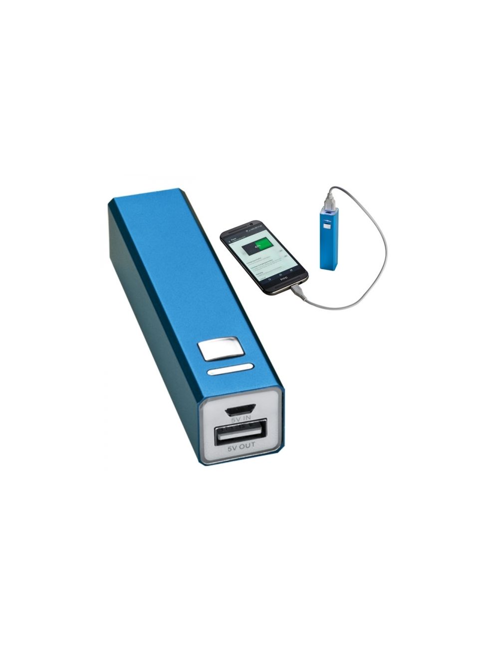 Power bank metalowy 2200 mAh PORT HOPE