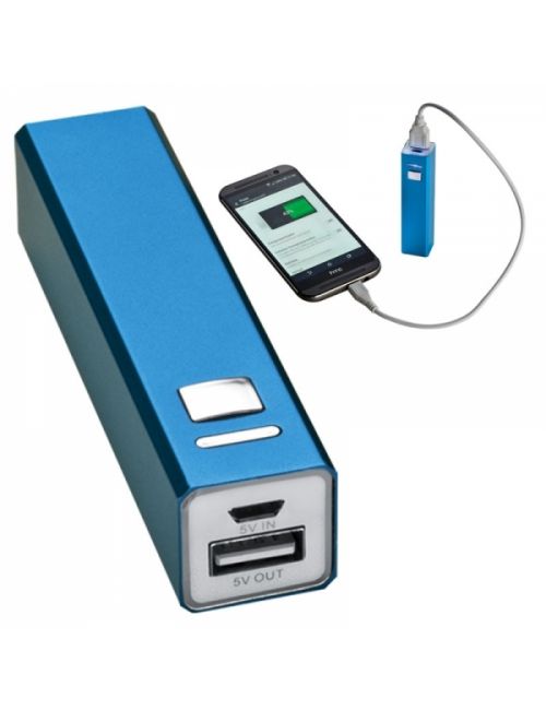 Power bank metalowy 2200 mAh PORT HOPE