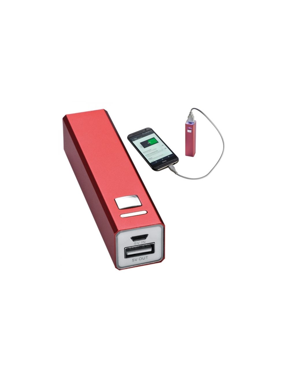 Power bank metalowy 2200 mAh PORT HOPE