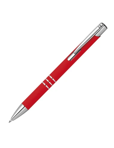 Długopis z aluminium z recyklingu półżelowy soft touch DUNMORE