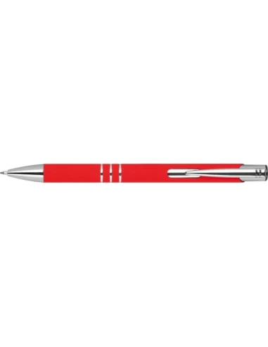 Długopis z aluminium z recyklingu półżelowy soft touch DUNMORE
